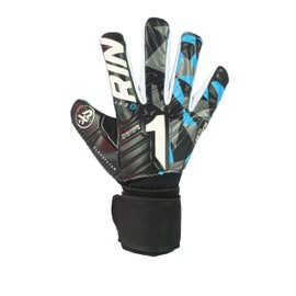 Rinat Meta Tactik GK Semi Goalkeeper Gloves - Golero Sport (Blue Black, 5)