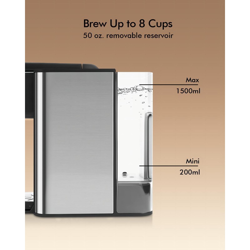 SIFENE Single Serve Coffee Maker, 3-in-1 Quick Brew for Coffee