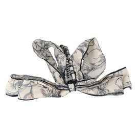 Vintage Bow Banana Clip,Sweet Vertical Clip Ponytail Holder Cute Ribbon Bowknot Banana Clip Hair Clip Fashion Hair Accessories for Women Girls(A)