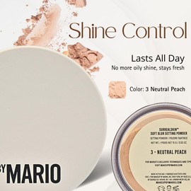 Makeup By Mario- CONTROL DE BRILLO POR 12 HORAS: Este polvo suelto de rendimiento profesional mantiene tu maquillaje fresco por hasta 12 horas mientras difumina las imperfecciones y brinda un acabado