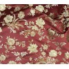 wowfabric4less123 Ruby Red Gold Green Upholstery Jacquard Brocade Fabric 54”