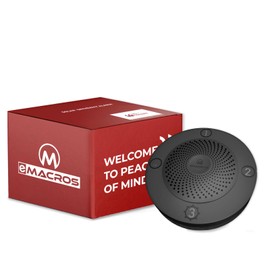 eMACROS Long Range Solar Wireless Driveway Alarm Outdoor Weather Resistant Motion Sensor & Detector-Security Alert System-Monitor & Protect Outside Property (only Receiver)