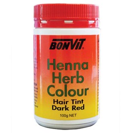 Bonvit Henna Herb Hair Tint Colour 100 g, Dark Red 100 grams