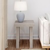 Plank+Beam Classic Square Side Table, Slim Side Table for Living