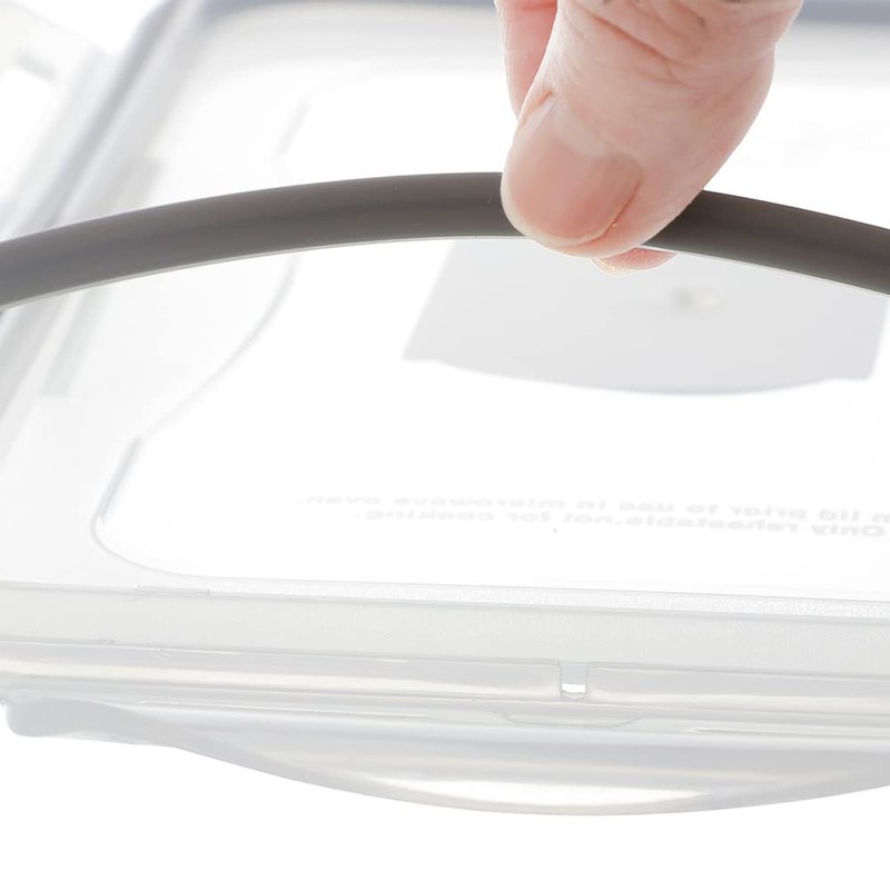 ベストコ ロック&ロック クラシック 1.6L 保存容器 長方形 グレー HPL824G