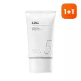 MISSHA [1+1][미샤] 올 어라운드 세이프 블록 제로 비건 선 50ml [1+1][Missha] All Around Safe Block Zero Vegan Sun 50ml