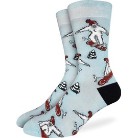 Good Luck Sock Men's Snowboarding Yetis Socks, Adult, Shoe Size 7-12