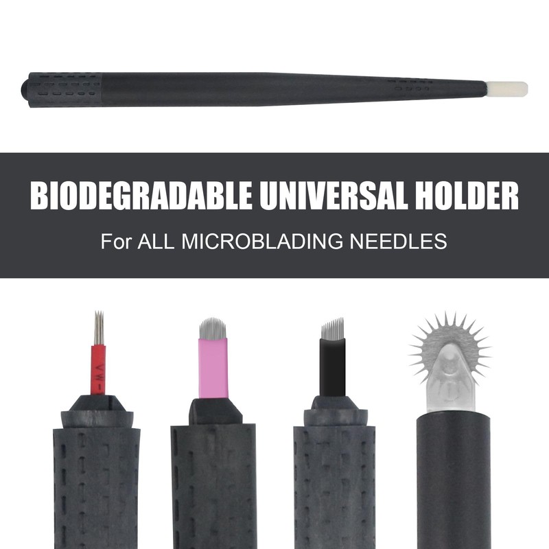 Einweg Universalhalter, biologisch abbaubare Universal Microblading-Griffe, manueller Microblading-Stift für Augenbrauen