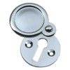 Dzina Victorian Escutcheon Covered 32mm Satin Chrome Pack of 1