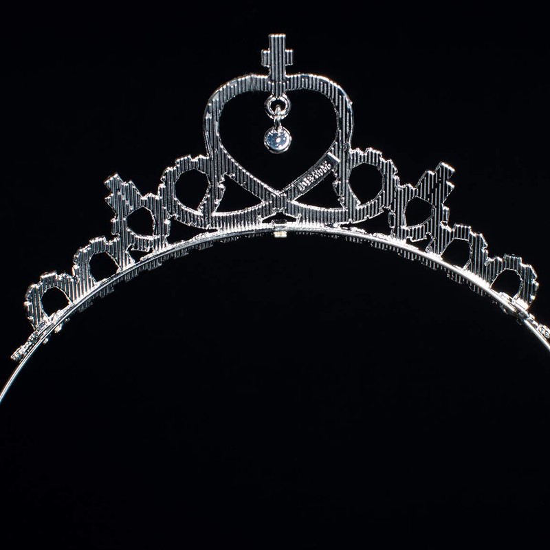 Girls Princess Crystal Tiara Crown For Birthday Party(Style1)