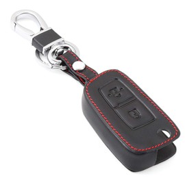 Happyit Leather KEYCHAIN for Nissan Qashqai X-trail Juke Sentra Versa Altima Micra Pulsar, 1 Black Keychain