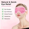 Asheyya 3 Pcs Cooling Eye Mask, Reusable Gel Beads Ice