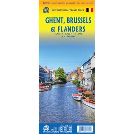 Ghent, Brussels, and Flanders Travel Reference Map 1:9K/1:11K and 1:240K