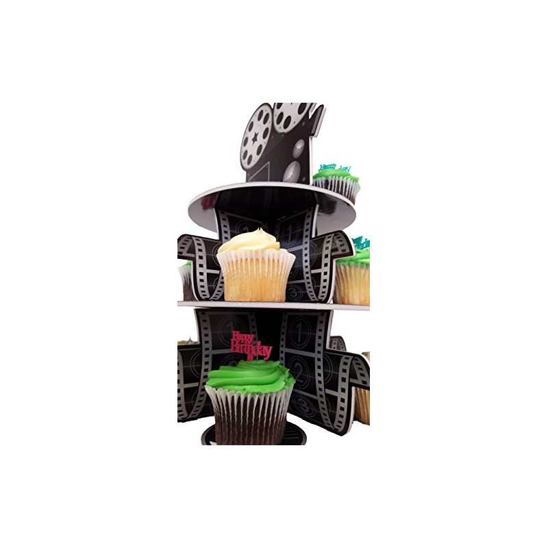 Cupcake Stand for Children's Parties, 3 Tier Movie Night Theme!