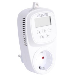 VASNER Universal Thermostat VUT35 - The Programmable Socket Thermostat 3 Quick Dial Sets Frost Protection 0.5°C Temperature Accuracy