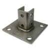 Square Channel Strut Post Base 316 Stainless Steel 4 Hole