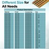 uxcell 8Pcs Fully Threaded Rod, 5/16" UNC x 4-1/2" Length
