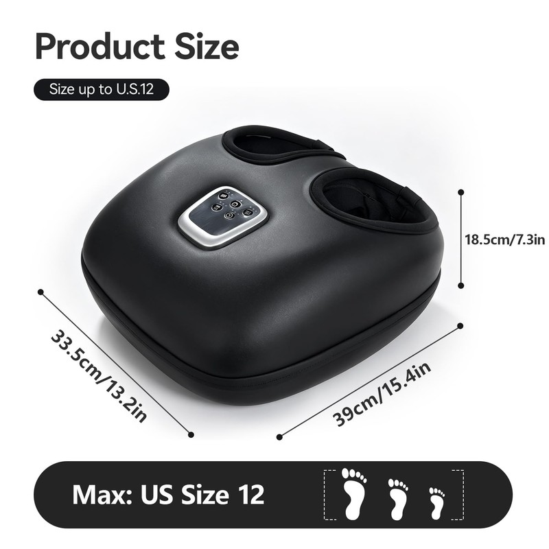 Shiatsu Foot Massager with Heat, Relaxes the Feet, Fits up