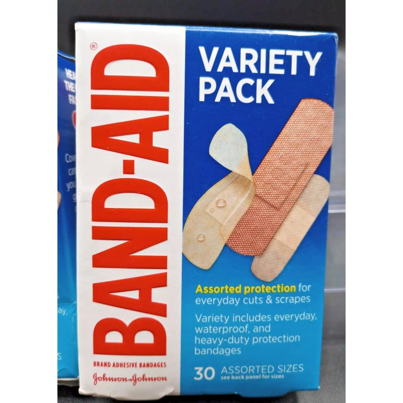 (3 Pack) Band Aid Brand Adhesive Bandages - Variety Pack