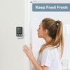 Ankilo Refrigerator Thermometer uk with Probe, Digital Freezer Thermometer Min/Max