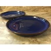 Denby Coupe Dinner Plates. Imperial Blue. Set Of 2 Made