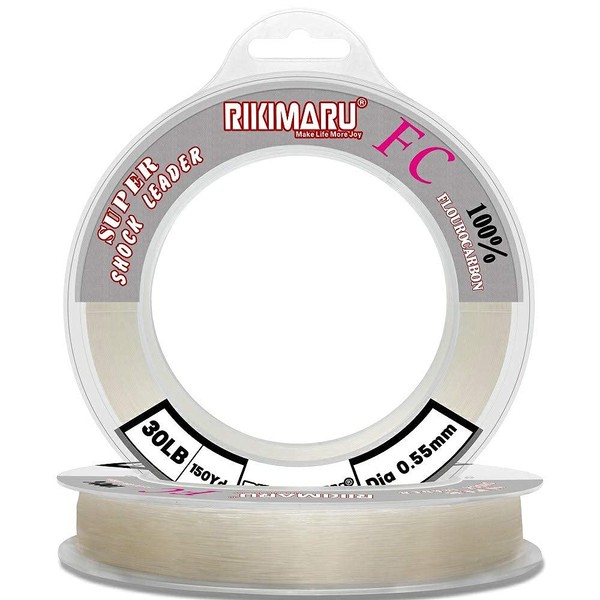 RIKIMARU FC Fluorocarbon (Clear-50Yds, 8LB)