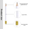 72 Count Wedding Pencils Half Pencils with Eraser Pre-Sharpened 4