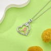 DAYLINLOVE Volleyball Necklace S925 Sterling Silver Heart Volleyball Pendant Necklaces