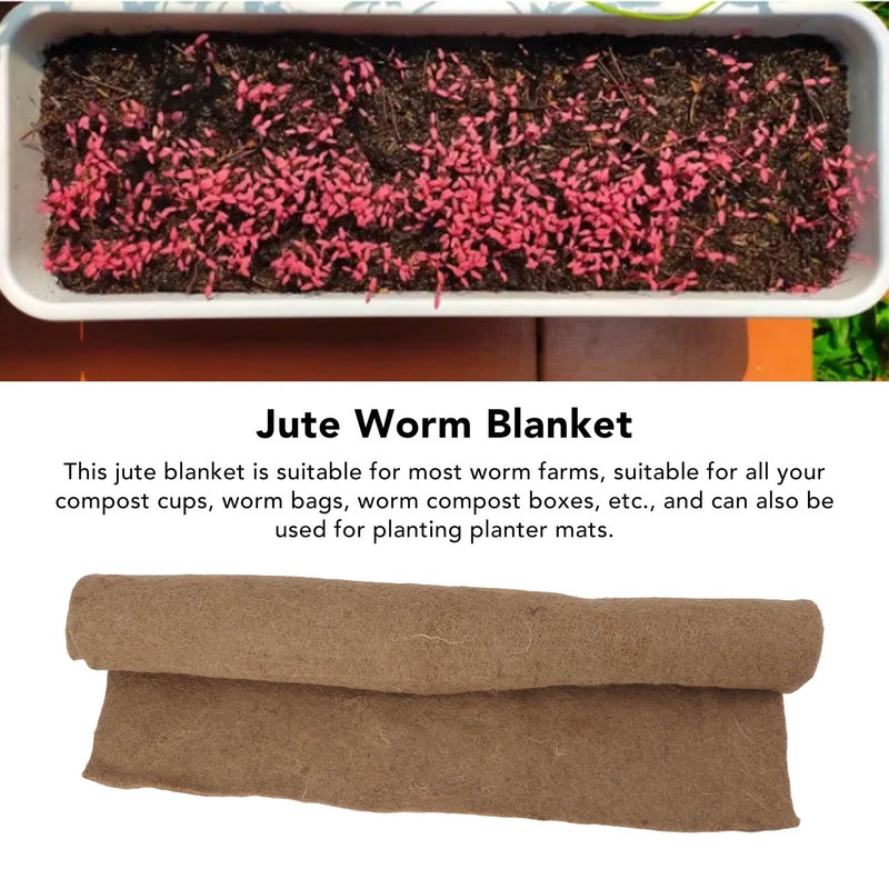 Worm Container Blanket, Jute Fibre Mat, Biodegradable Jute Fibre for