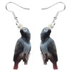 DUOWEI Cute Acrylic Parrot Earrings Dangle for Women Birds Accessories