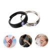 TEHAUX 3 Pairs Angel Pair Couples' Matching Jewelry Promise Rings