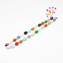 TreasureBay Womens Handmade Natural Gemstone Beaded Necklace - Beads Necklace for Women Ladies and Girls (Multicolour)
