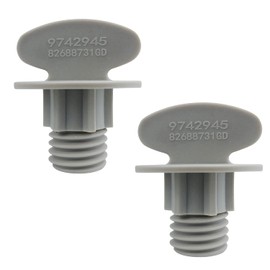 9742945 Dishwasher Lower Spray Arm Retainer Nut Replacement part - Pack of 2 Compatible With Whirlpool Kenmore Dishwasher Replaces WP9742945 747435 AP3044826 PS402230 EA402230 LP13203(1.8"Lx1.5"D)