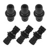 Tiardey 6 Pieces Hose Coupling, 1/2 Inch Double Plug Garden