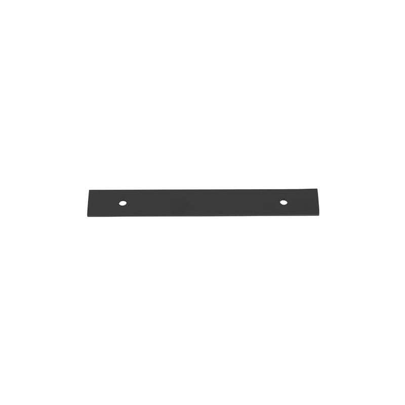 GlideRite 7-1/4" Squared Backplate 5-1/16" 128mm Center-Center, Matte Black -