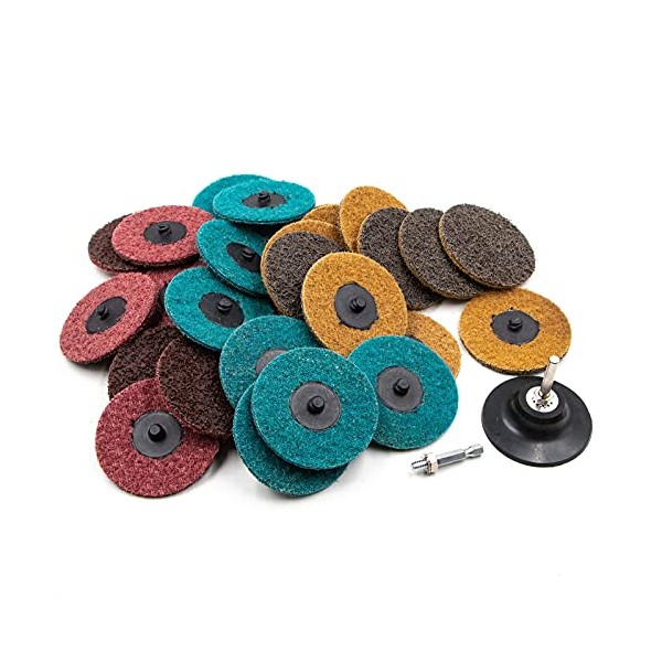 31Pcs 3" Surface Conditioning Disc, Crossarctic Quick Change Sanding Discs