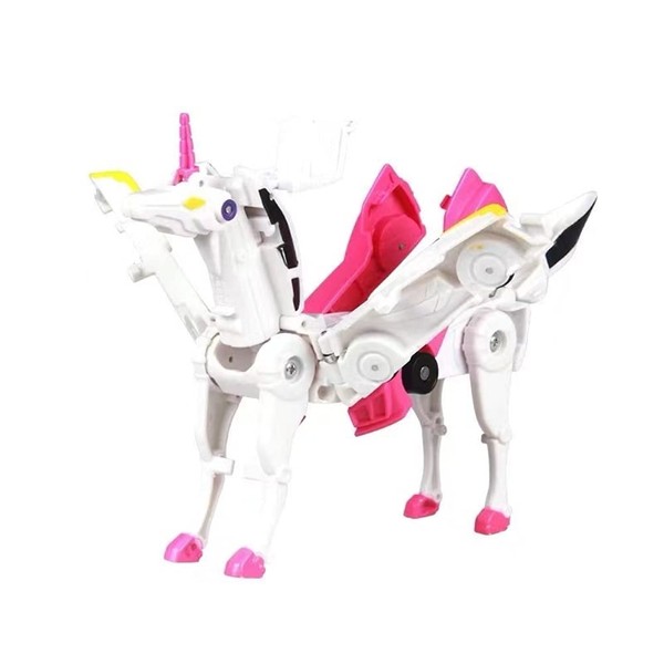 Ysoom Unicorn Robot, Transformation Car Robot Toy Gift for Kids, Collision Deformation Combined Robot Action Figure Robot