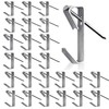 MINGZE 25 Pack Picture Hanger Hooks with Nails, Supports up