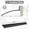 40 Inch Door Rain Drip Guard, Aluminum Rain Top Drip