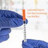 10Pcs 1ml Syringe 30G*8mm Plastic Syringes with Cap for Labs