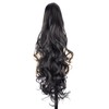 GLEDOLA Ombre Claw Clip In Wavy Loose curly Synthetic Wrap