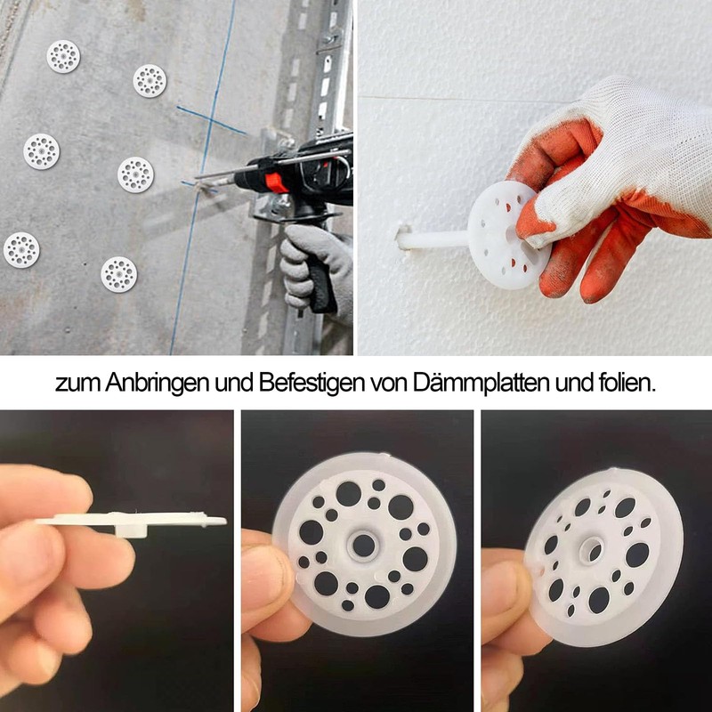 Washers, Foam Panels Washers, 47 mm PP Washers, Plastic Discs