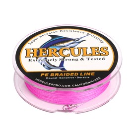 HERCULES PE Line, 8 Stranded Fishing Line, 15 Colors, Far Throw X8 PE Fishing Line, Strong Strength, High Sensitivity, Fishing Line, Durable, Versatile, Non-Stretching, Casting Fishing, Saltwater Fishing, Boat Fishing, Aging, Egging, Anti-Degradation, Re