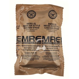 Genuine Military MRE - Menu 15 Mexican Style Chicken Stew with 2026 Inspection Date - MRE Meals Ready To Eat
