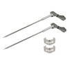 2 Sets 2,5mm Replacement Probes w/Clip for Meat Cooking for