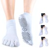 Soxsense Multi-Pack Sports Grip Toe Socks with Cushion, Non-Slip Finger
