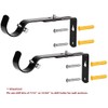 Curtain Rod Bracket Set of 3 for 7/8 or 1