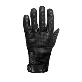 John Doe Rush XTM Motorcycle Gloves Made of Cowhide Leather, Breathable, Black, XS