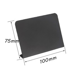 Zasvec Mini Chalkboard Set of 15 Small Boards for Labelling Small Blackboard Signs Made of Plastic Reserved Signs for Catering Price Tags 75 x 100 mm for Wedding Buffet Tables