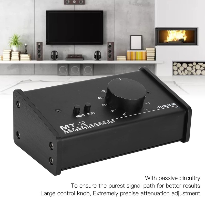 Leapiture Passive Monitor Controller, Passive Studio Monitor Controller with XLR